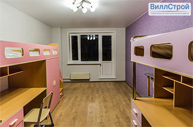Косметический ремонт детской комнаты в 3 комнатной квартире